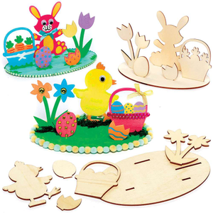 Kits d’illustration de Pâques en bois