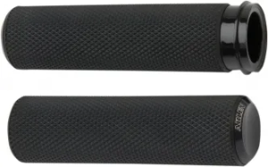 Arlen Ness Grips Knurled Fusion Throttle By Wire In Black Finish For 2008-2024 Harley Davidson E-Throttle Models & 2025 Road King Special/Trike (07-327)