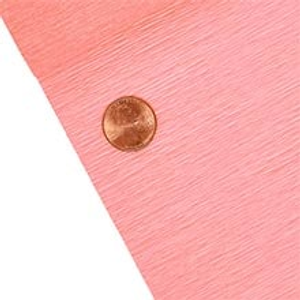 Premium Italian Crepe Paper (60 gsm), Flamingo 200, Pink, Roll 1 - 19-1/2" X 8.2', - Wraps by Paper Mart