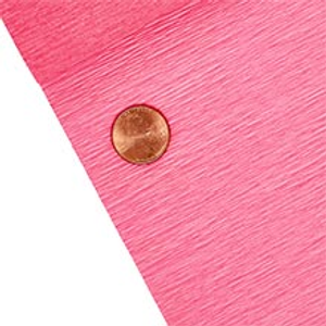 Premium Italian Crepe Paper (60 gsm), Rose 202, Pink, Roll 1 - 19-1/2" X 8.2', - Wraps by Paper Mart