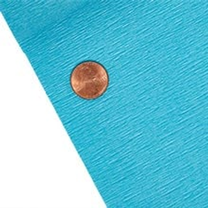 Premium Italian Crepe Paper (60 gsm), Blue Lagoon 224, Blue, Rol - 19-1/2" X 8.2', - Wraps by Paper Mart