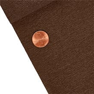 Premium Italian Crepe Paper (60 gsm), Chocolate 243, Brown, Roll - 19-1/2" X 8.2', - Wraps by Paper Mart