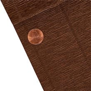 Heavy Duty Premium Italian Crepe Paper (180 gsm), Chocolate 568, - 19-1/2" X 8.2', - Wraps by Paper Mart