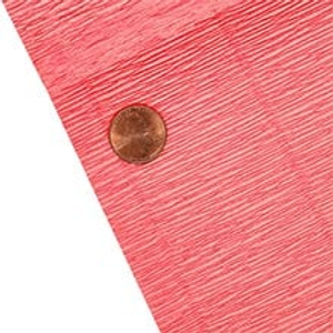 Heavy Duty Premium Italian Crepe Paper (180 gsm), Coral 601, Pin - 19-1/2" X 8.2', - Wraps by Paper Mart