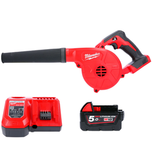 Milwaukee M18BBL 18V M18 Compact 3-Speed Blower With 1 x 5.0Ah Battery & Charger