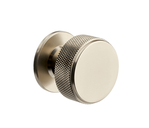 Kensington Knurled Cabinet & Drawer Knob - Brushed Nickel - 35mm - Elite Knobs & Handles