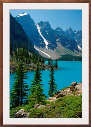 Moraine Lake And The Wenkchemna Peaks, Banff National Park, Alberta, Canada