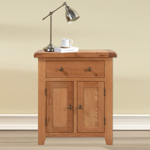 Sussex Oak Small 1 Drawer 2 Door Sideboard