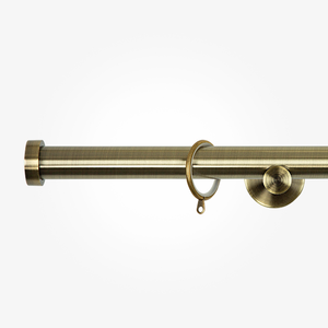 28mm Allure Signature Antique Brass Stud Curtain Pole