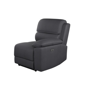 Goodwood Right Arm Electric Recliner Module in  Dark Grey Leather