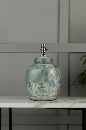 Laura Ashley Elizabeth Ceramic Table Lamp Bird Print Base