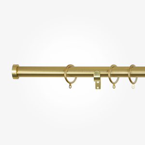35mm Allure Classic Brushed Gold Stud Curtain Pole