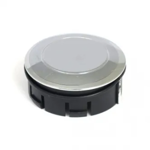 DOSS Pop-Up Non-Vented Dummy Left Side Gas Cap in Chrome Finish For 1996-2020 Harley Davidson With Left Side Fuel Gauge (Excluding 2018-2020 Softail) Models (75-028B)