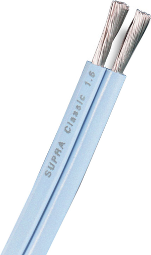 Supra Classic 1.6 2x1,6mm Högtalarkabel - Isblå