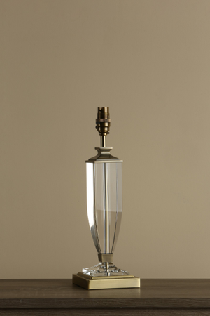 Laura Ashley Carson Medium Table Lamp Antique Brass & Crystal