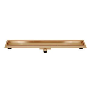 Copper RVS Douchegoot compleet met flens 90x7x6,7cm tegelrooster