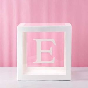 E Transparent Balloon Box 30x30x30cm