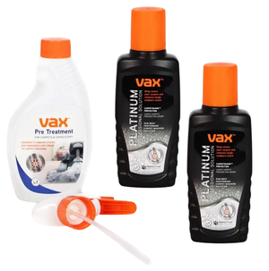 Vax 2x Platinum Carpet Cleaning Solution Detergent 1x Pre Treatment 250ml