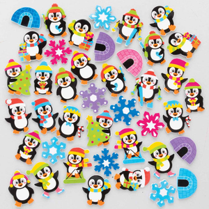 Penguin Foam Stickers
