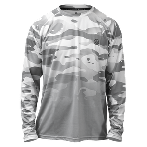 Arctic Camo Long Sleeve Trail MTB Jersey
