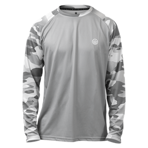 Arctic Camo Long Sleeve Trail MTB Jersey (Sleeves Only Design)