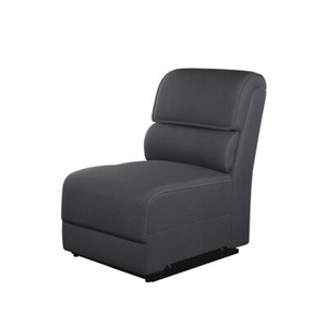 Goodwood Armless Module in Dark Grey Leather