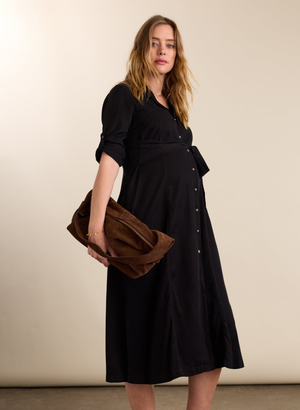 Kelsy Maternity Dress - IO 2 | UK 10 | EU 38 | US 6 / Caviar Black