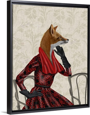 Fox with Red Scarf