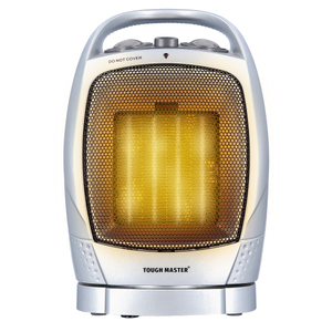 TOUGH MASTER Mini Ceramic Fan Heater Oscillating 1500W 50 Hz| Ceramic Space Heater with thermostat | Portable