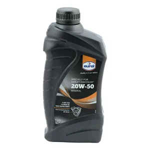 Eurol SAE 20W50 Mineral Motor Oil - 1 Litre For 1984-2022 Big Twin, 1986-2022 XL/XR Models (E100390-1L)