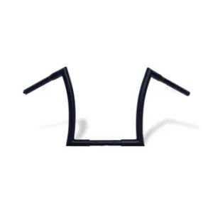 Highway Hawk Bad Ape Hanger 12 Inch Rise in Black Finish For 1982-2022 Harley Davidson Models (55-553B)