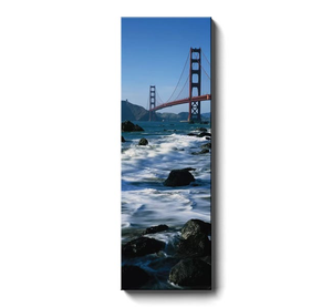 Bridge across the sea, Golden Gate Bridge, Baker Beach, San Francisco, California, USA