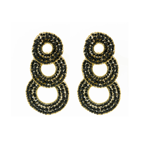 Black Gush Handmade Earrings