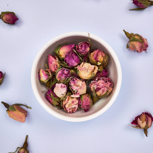 Pink Rose Buds, Dried - 100g