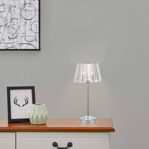 Laura Ashley Capri Small Table Lamp Polished Chrome