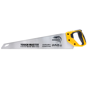 TOUGH MASTER Hand Saw 550mm 9TPI Varnish Coat Non-Slip Handle Razor Sharp Blade | TM-HS559V