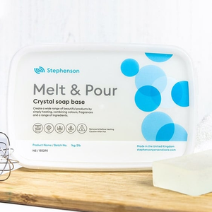 No Sweat Clear Melt & Pour Soap Base, 1Kg - Stephenson