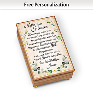 A Letter From Heaven Personalized Music Box