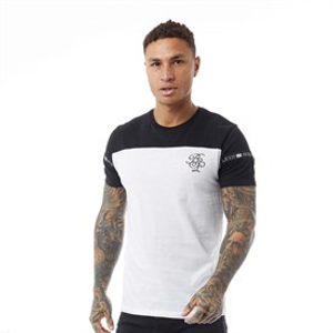 Brave Soul Mens Collective T-Shirt Optic White/Jet Black
