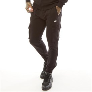 Kings Will Dream Mens Crosby Fleece Cargo 2.0 Joggers Jet Black/White