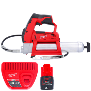 Milwaukee M12GG 12V Cordless Grease Gun With 1 x 2.0Ah Battery & Charger