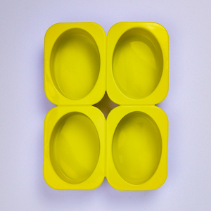 4 Cavity Oval Mould, Silicone