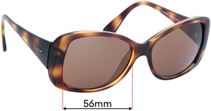 Sunglass Fix Replacement Lenses for Vogue VO2843-S - 56mm Wide