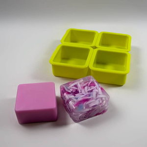 4 Cavity Square Mould, Silicone
