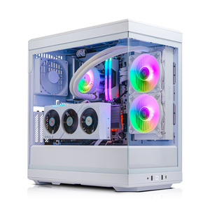AWD-IT Y40 Snow White Ryzen 5 8400F RTX 5070 12GB AI White Desktop PC for Gaming