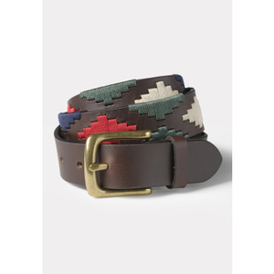 Cambridge Leather Stretch Woven Brown Belt