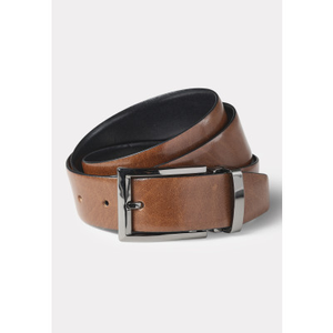 Warwick Leather Black and Tan Reversible Belt