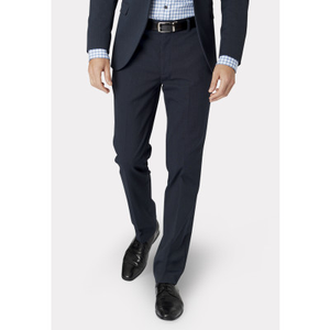 Tailored Fit Pegasus Navy Pindot Washable Suit Trousers