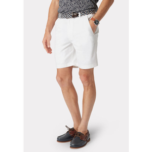 Ribblesdale Stretch Cotton White Shorts