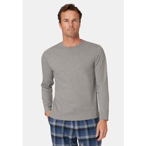 Arnold Pure Cotton Silver Grey Long Sleeve T-Shirt
